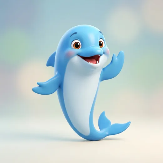 The Fluentist dolphin waving hello